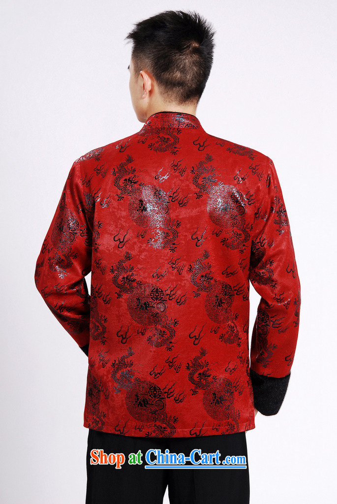 The new-style jacket water marten hairs Tang with the lint-free cloth Chinese men's long-sleeved jacket Chinese Dragon Chinese wine red 3XL pictures, price, brand platters! Elections are good character, the national distribution, so why buy now enjoy more preferential! Health