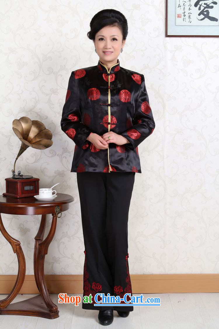 The frequency, older Chinese couples with the leading Chinese wind dress the Hon Kenneth Ting Woo-shou Yi wedding stage clothing - D Black Women XL pictures, price, brand platters! Elections are good character, the national distribution, so why buy now enjoy more preferential! Health