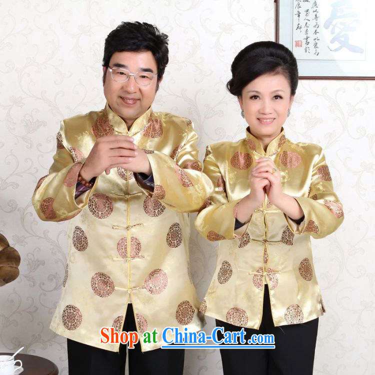 The frequency, older Chinese couples with the leading Chinese wind dress the Hon Kenneth Ting Woo-shou Yi wedding service performance service gold female 3 XL pictures, price, brand platters! Elections are good character, the national distribution, so why buy now enjoy more preferential! Health