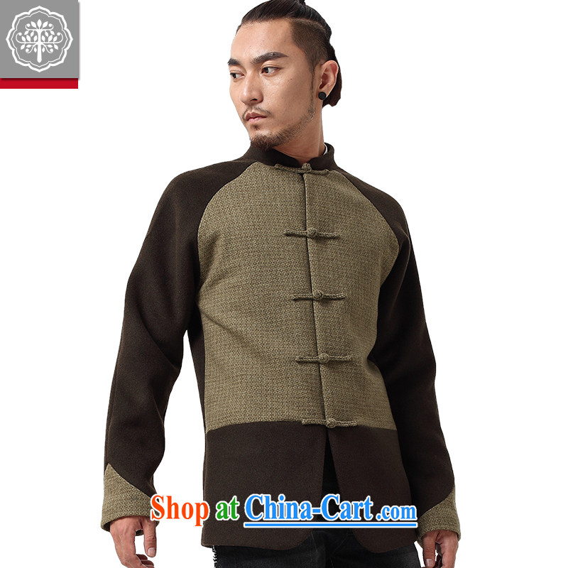 to tree fall and winter wind China Chinese men's long-sleeved Mao jacket? The collar-tie men's tea cyan, and tree (EYENSREE), and, on-line shopping