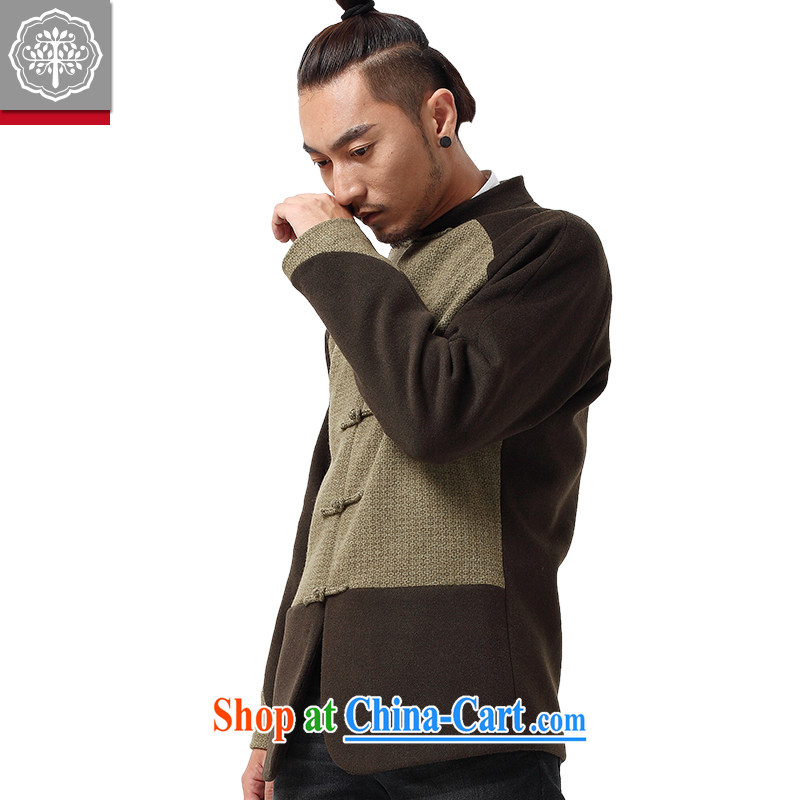 to tree fall and winter wind China Chinese men's long-sleeved Mao jacket? The collar-tie men's tea cyan, and tree (EYENSREE), and, on-line shopping