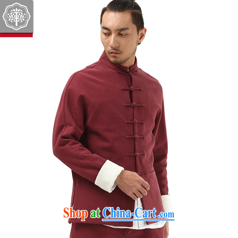 To tree Chinese style Chinese men Han-improved Chinese men's autumn and winter the cotton jacket and lint-free cloth thick Hyun-color jumbo/180, tree (EYENSREE), shopping on the Internet