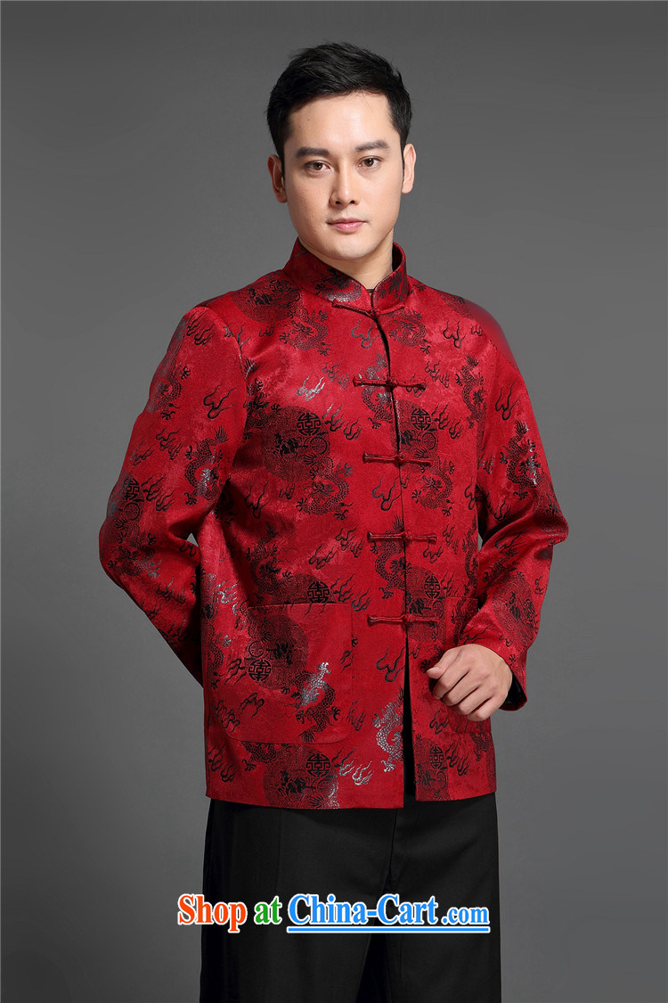 2015 Spring and Autumn new paragraph, aids in older liberal men's jackets upscale men's long-sleeved Tang is a red XXXL pictures, price, brand platters! Elections are good character, the national distribution, so why buy now enjoy more preferential! Health