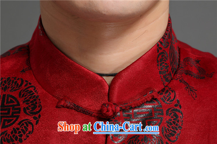 2015 spring loaded new AIDS, Tony Blair AICAROLIAN long-sleeved jacket China wind Chinese men and national costumes middle-aged men's T-shirt red L pictures, price, brand platters! Elections are good character, the national distribution, so why buy now enjoy more preferential! Health