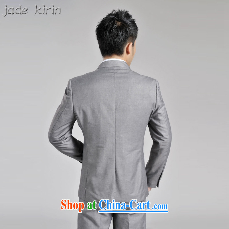 autumn and winter, the male and the collar small suit Korean smock male and casual suit jacket men's beauty and professional performance service 161,902 PT gray 1619 180/XXL, jade kirin, shopping on the Internet