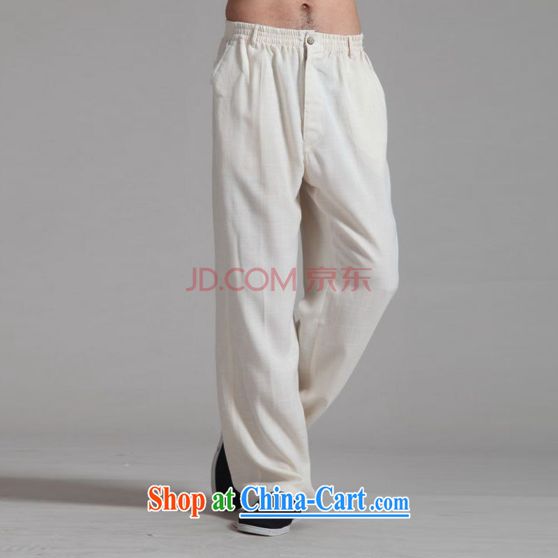 The Frequency Male Tang with long-sleeved kit, for the cotton shirt Kung Fu Tai Chi clothing - 2m White Kit 3 XL, the bandwidth, and shopping on the Internet