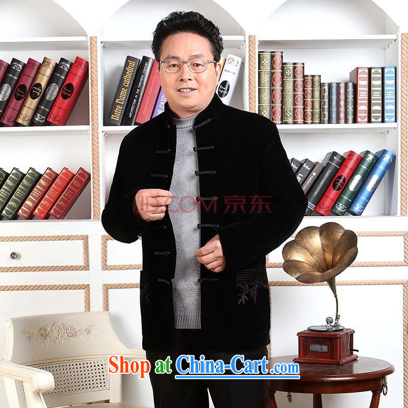 The frequency of taxi Tang with long-sleeved jacket, older, for Chinese men wool parka brigades