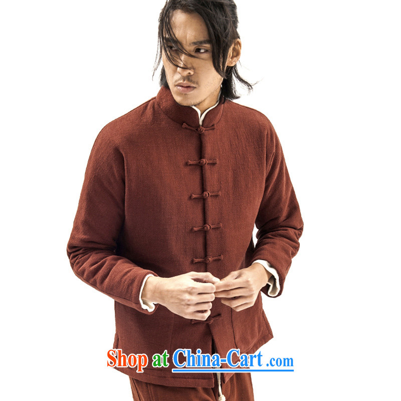 Fujing Qipai Tang winter clothing new cotton clothing China wind double-layer collar Chinese cotton parka brigades