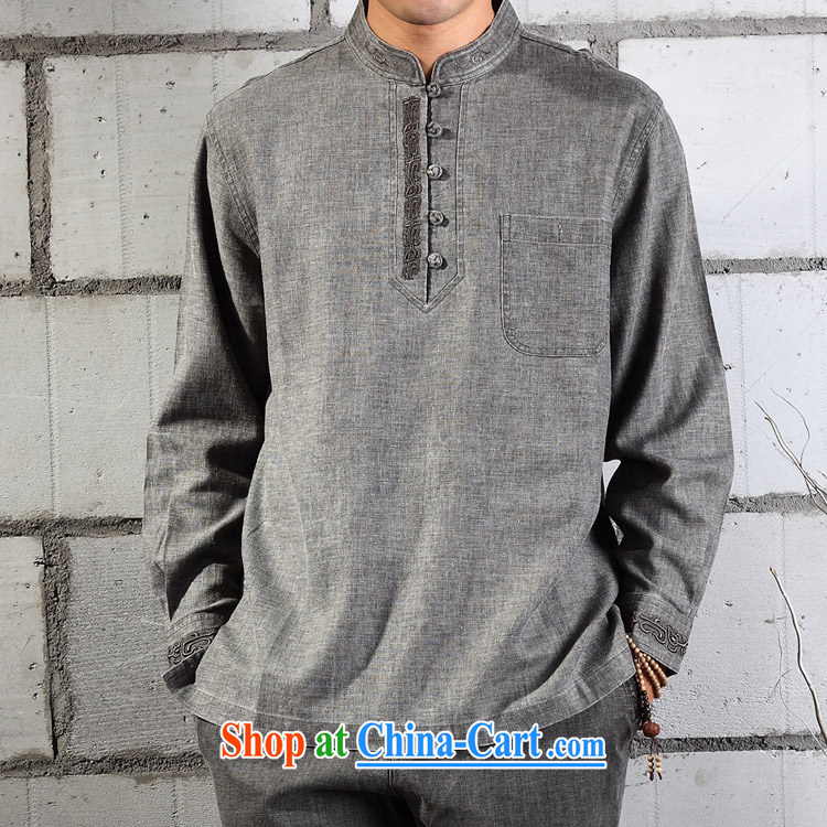cotton linen clothing - meditation natural cotton Ma T-shirt embroidery Chinese Tang replace YL 041 - 87 light gray (XL) pictures, price, brand platters! Elections are good character, the national distribution, so why buy now enjoy more preferential! Health