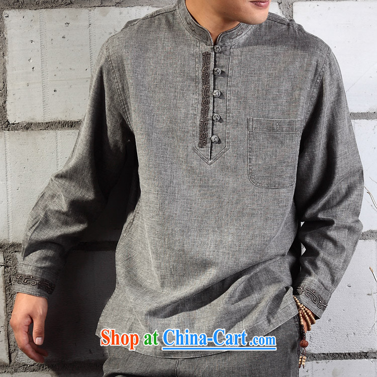 cotton linen clothing - meditation natural cotton Ma T-shirt embroidery Chinese Tang replace YL 041 - 87 light gray (XL) pictures, price, brand platters! Elections are good character, the national distribution, so why buy now enjoy more preferential! Health