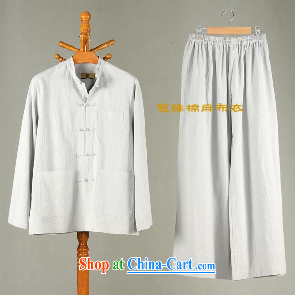 cotton linen clothing - Nepal/Chinese male Chinese package YCD 052 - 80 spring white XXL, music, and shopping on the Internet