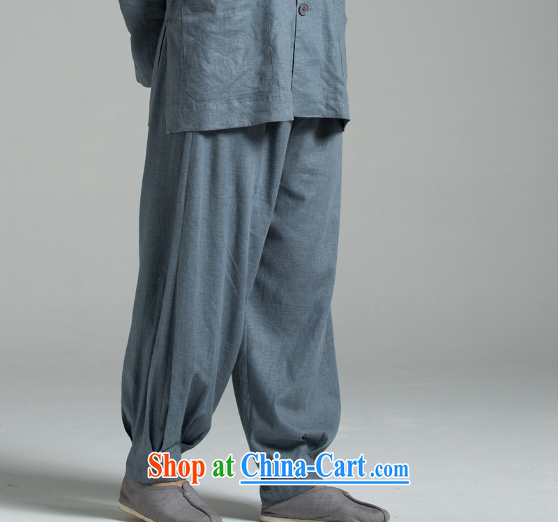 Cotton Ma - meditation/cynosure serving Japanese summer cool washable cotton The hushing trousers YHF 008 blue gray blue gray 2XL (3 days) pictures, price, brand platters! Elections are good character, the national distribution, so why buy now enjoy more preferential! Health