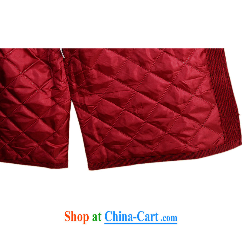 2059 F middle-aged and older Chinese men's quilted coat jacket Chinese men's Chinese autumn and winter clothing cotton clothing celebrating birthday gift blue XXXL/190, and mobile phone line (gesaxing), and, on-line shopping