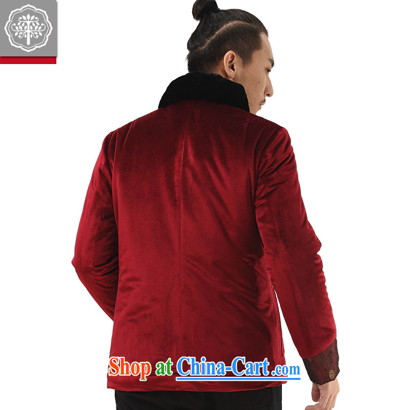 To China and the Chinese improved Han-Chinese men's thick cotton clothing and winter quilted coat of red wood, and tree (EYENSREE), shopping on the Internet