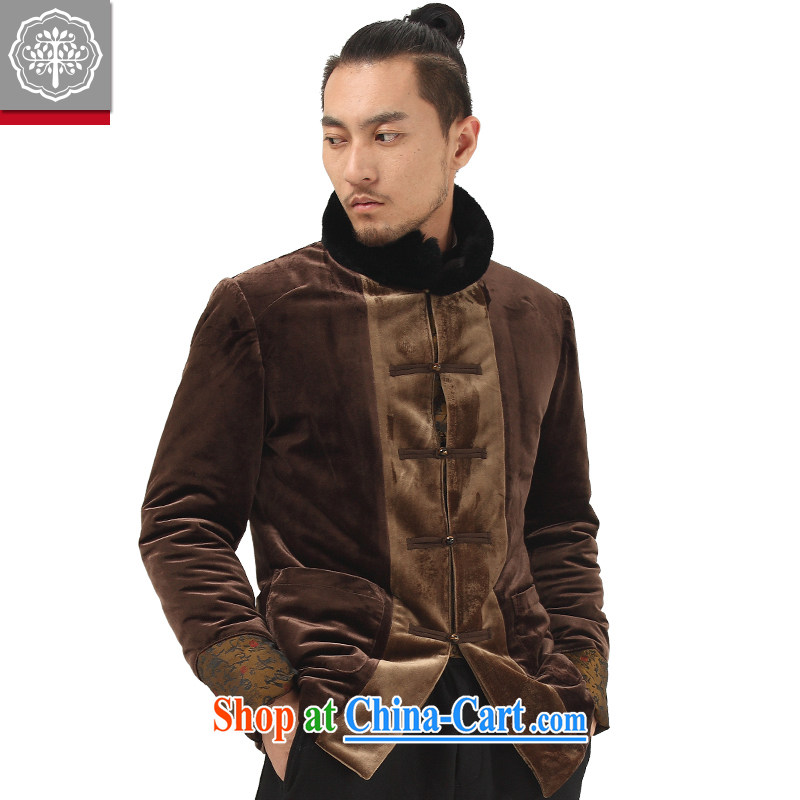 To China and the Chinese improved Han-Chinese men's thick cotton clothing and winter quilted coat of red wood, and tree (EYENSREE), shopping on the Internet