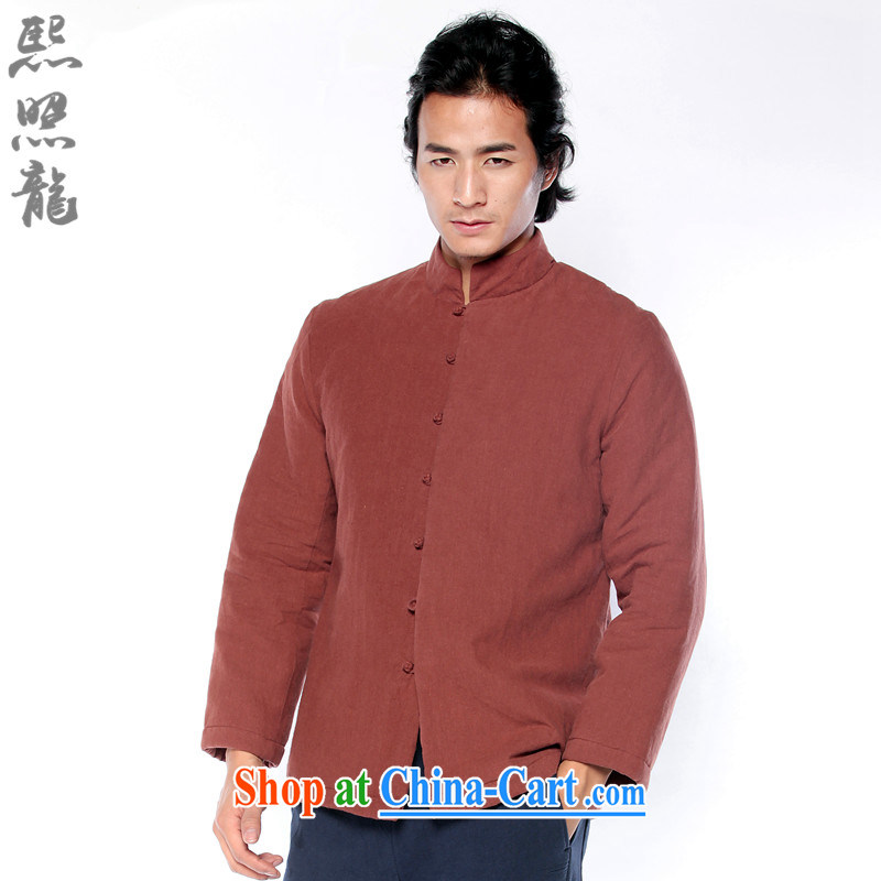 Hee-snapshot Dragon ex-gratia, Chinese, for Chinese cotton the thick quilted coat men's winter clothes and simple with parka brigades