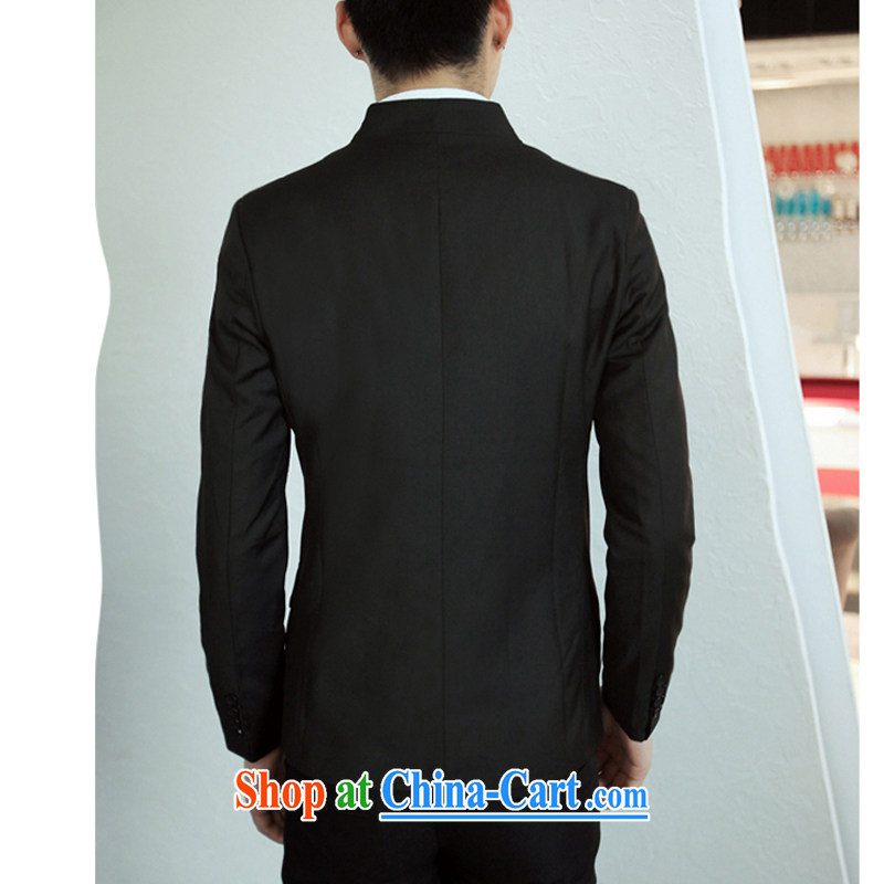 M 2M Spring and Autumn 2015 new smock, for cultivating suits men and Korean small jacket black XXL, M 2 monline, shopping on the Internet