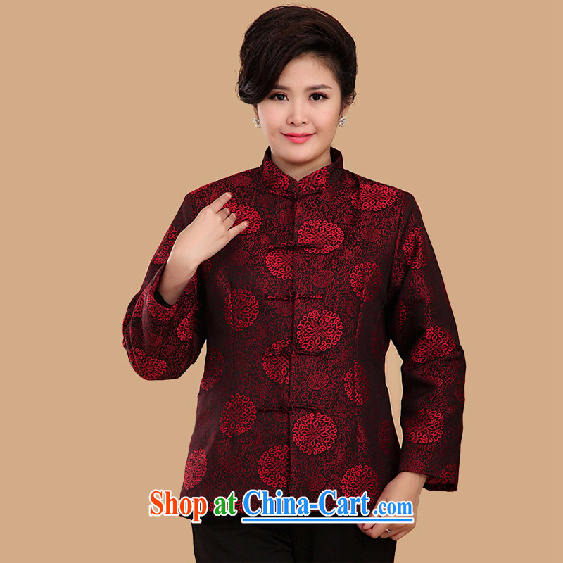Manufacturers the benefit women and men casual Chinese macrame Mom and Dad golden coat in Spring and Autumn and elderly couples with N 2070 red men, Spring and Autumn/170, Adam's elderly, shopping on the Internet
