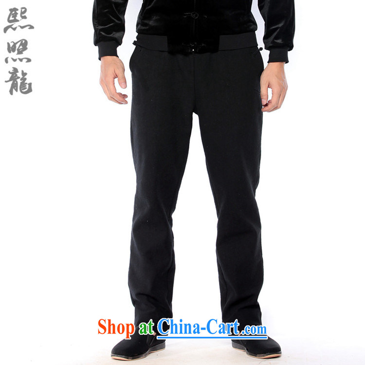 Hee-snapshot Dragon modern China wind linen cotton pants and lint-free cloth with thick small, straight leg elasticated trousers 2014 autumn and winter dark gray XL pictures, price, brand platters! Elections are good character, the national distribution, so why buy now enjoy more preferential! Health