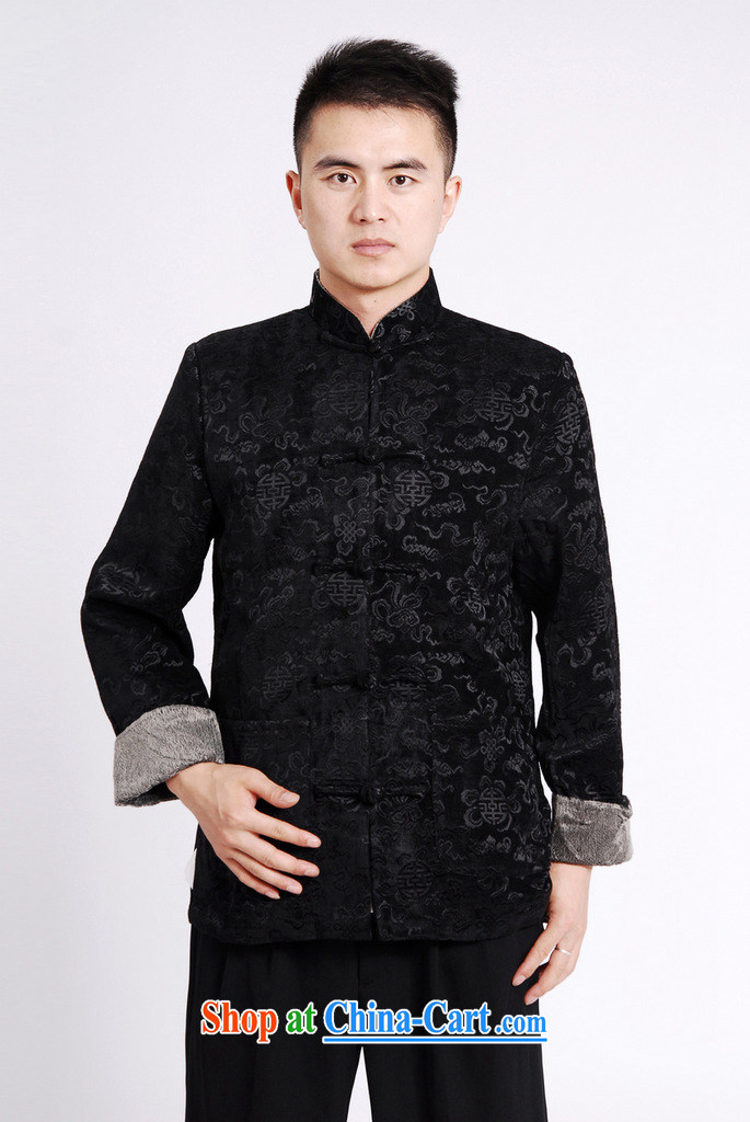 Cotton Joseph Tang replacing men's long-sleeved jacket Tang fitted T-shirt men's jackets Tang replacing the cotton thick black XXXL pictures, price, brand platters! Elections are good character, the national distribution, so why buy now enjoy more preferential! Health