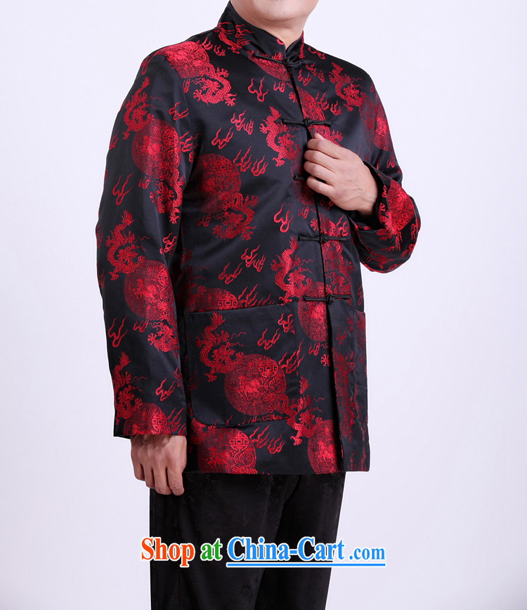 Federation, Mr Tang poetry with men, older men and Chinese Spring and Autumn 2015 New Dragon tattoo Chinese manual tray snap national costumes, Chinese collar Tang jackets black 190/XXXXXL pictures, price, brand platters! Elections are good character, the national distribution, so why buy now enjoy more preferential! Health