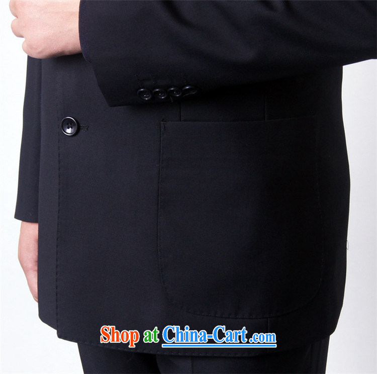 Men's China wind Chinese and smock for men's leisure youth replace suit package blue-black suit smock 195 dark blue 190 pictures, price, brand platters! Elections are good character, the national distribution, so why buy now enjoy more preferential! Health