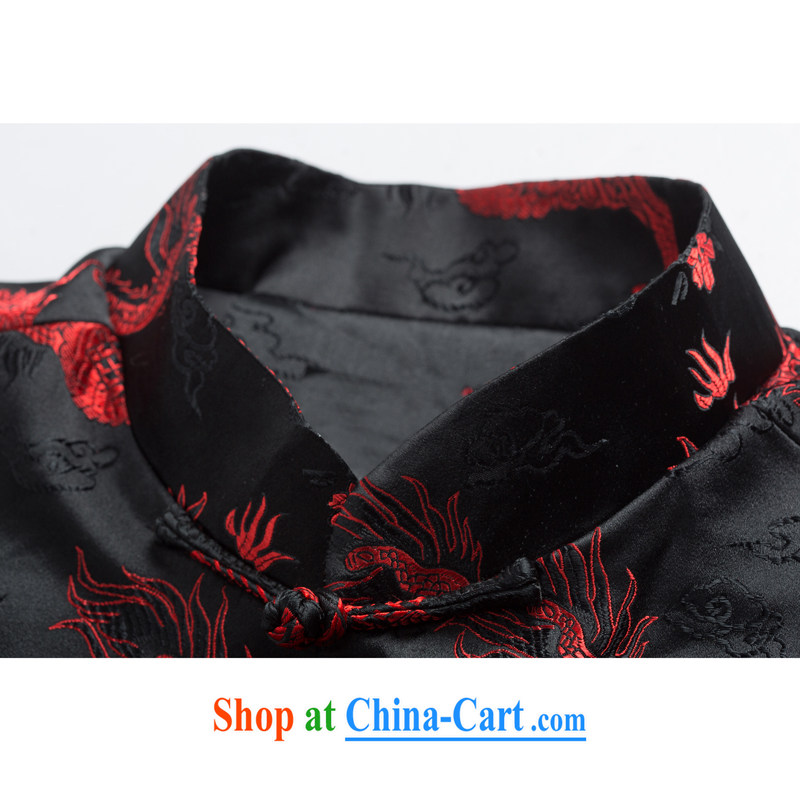 1211 F Chinese clothing men's autumn and winter load Tang Lung Long-Sleeve hand-tie Chinese improved cultural Chinese cotton suit black, Autumn XXXL/190, and mobile phone line (gesaxing), and, on-line shopping
