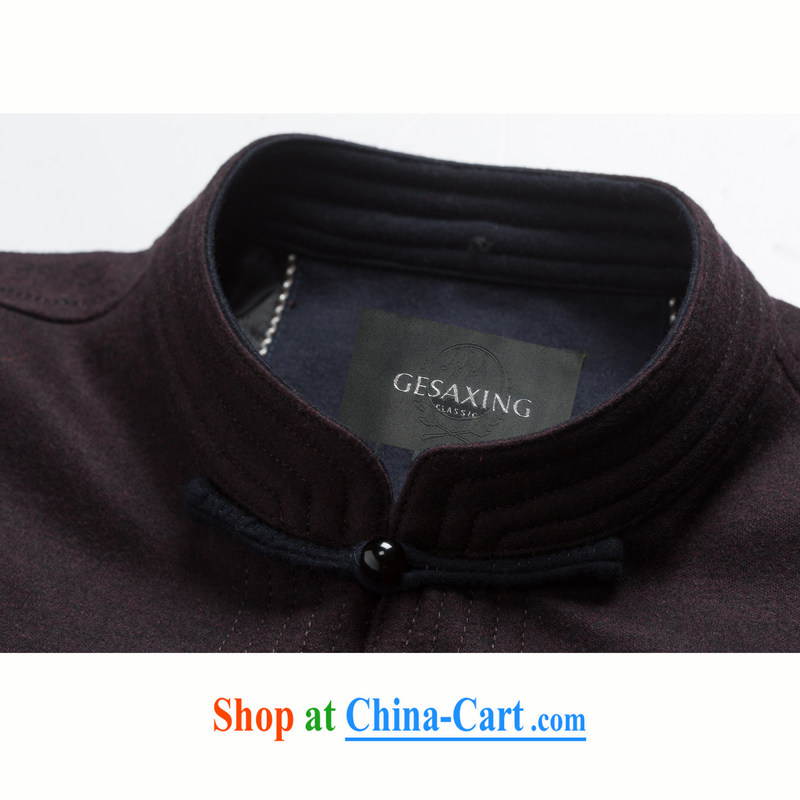FD - 14,017 New Men's high quality wool that Chinese men and long-sleeved fall/winter Chinese large, middle-aged and older men jackets dress dark blue 4 XL/195, and mobile phone line (gesaxing), and, on-line shopping