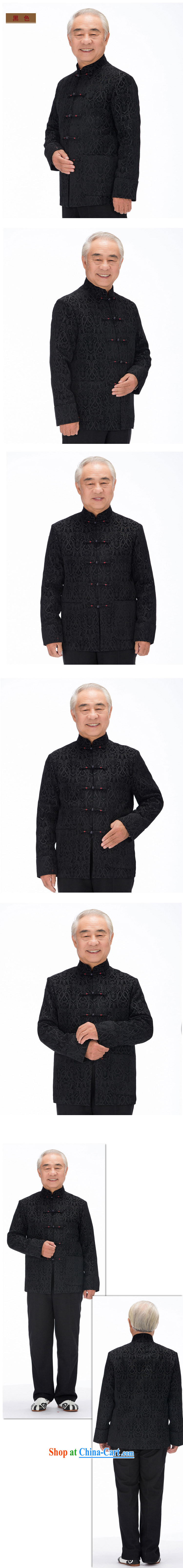 735 F fall/winter in older Chinese men and fathers with high standard of Chinese Ethnic Wind long-sleeved Tang jackets Chinese package mail black arm cuff XXXL/190 pictures, price, brand platters! Elections are good character, the national distribution, so why buy now enjoy more preferential! Health