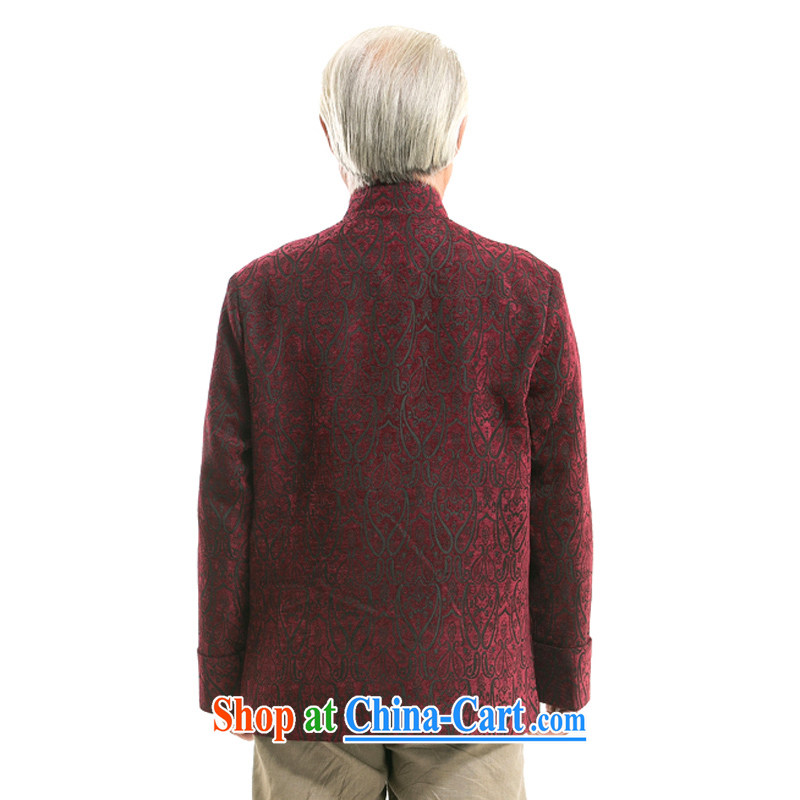 735 F fall/winter in older Chinese men and fathers with high standard of Chinese Ethnic Wind long-sleeved Tang jackets Chinese package mail black arm cuff XXXL/190, and mobile phone line (gesaxing), and, on-line shopping
