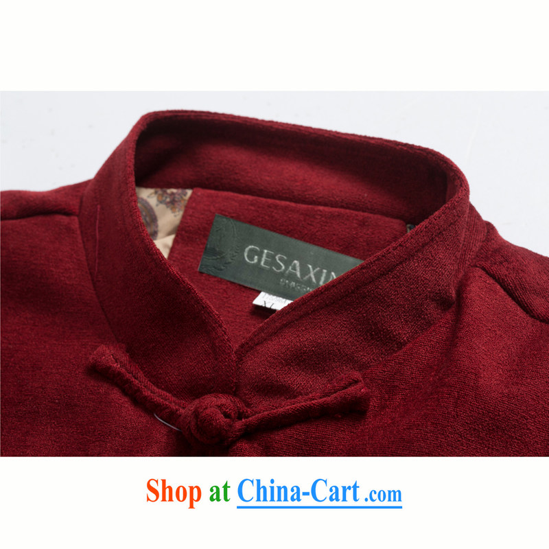 F snow, Connie, ethnic Chinese, the long-sleeved sweater for the Fall/Winter Chinese standard T-shirt jacket older Chinese wine red XXXL/190, and mobile phone line (gesaxing), and, on-line shopping