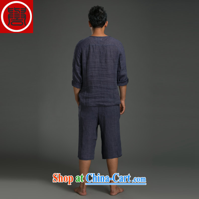 Internationally renowned Chinese wind fall, men's summer linen tray snaps round-collar long-sleeved swashplate for personalized national costumes light gray jumbo (180) picture, price, brand platters! Elections are good character, the national distribution, so why buy now enjoy more preferential! Health