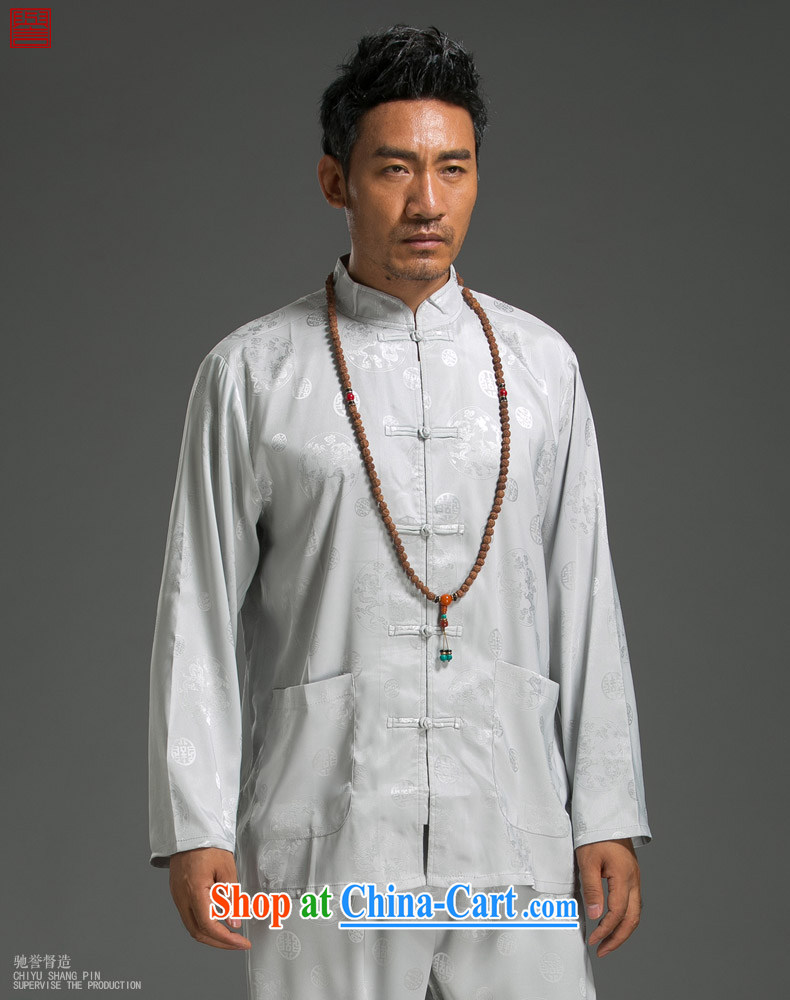Internationally renowned Chinese style Chinese men's long-sleeved Kit Chinese Summer Package men's T-shirt Chinese men's white head (190) picture, price, brand platters! Elections are good character, the national distribution, so why buy now enjoy more preferential! Health