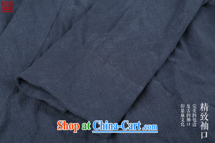 Internationally renowned Chinese wind men's casual linen V collar 7 cuff Han-blue jacket are code pictures, price, brand platters! Elections are good character, the national distribution, so why buy now enjoy more preferential! Health