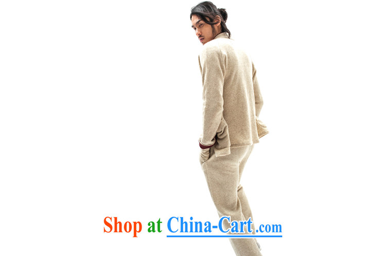 Fujing Qipai Tang winter new male and retro pants Chinese Wind and lint-free cloth knitted pants cotton the trousers Elasticated waist movement Tang pants Warm relaxed straight legged pants white XL pictures, price, brand platters! Elections are good character, the national distribution, so why buy now enjoy more preferential! Health