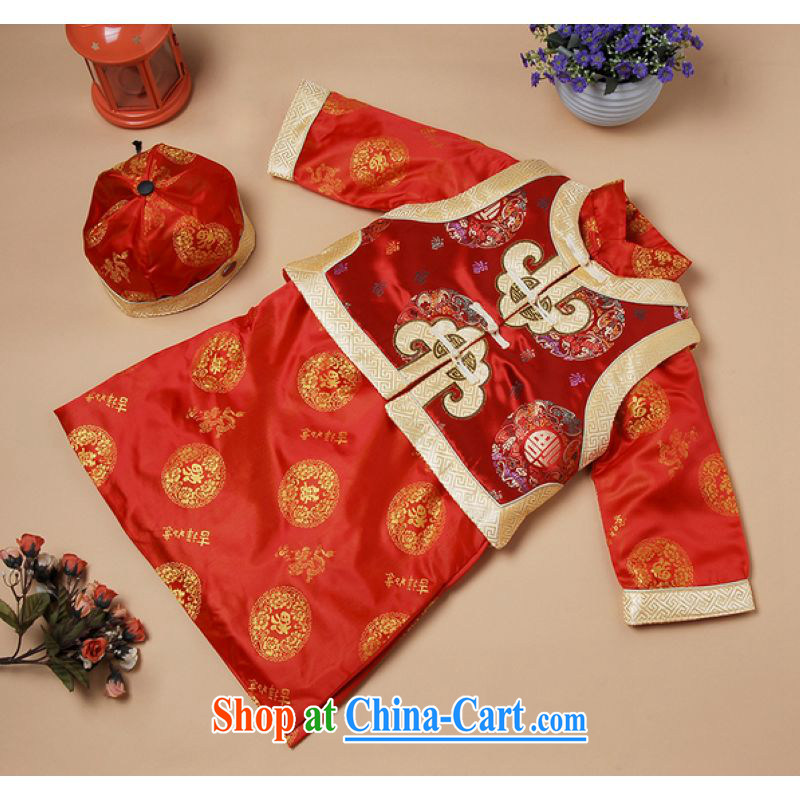 He Jing Ge fall and winter Chinese new children's Chinese parka brigades