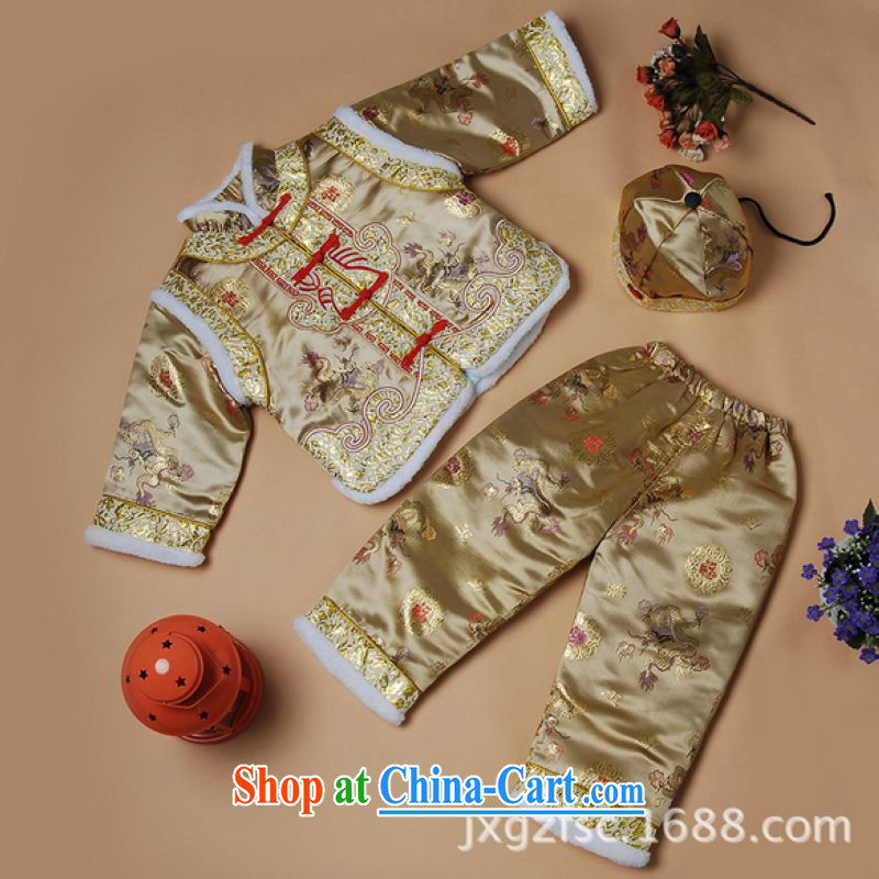 And Jing Ge autumn and winter Chinese new children's Chinese parka brigades