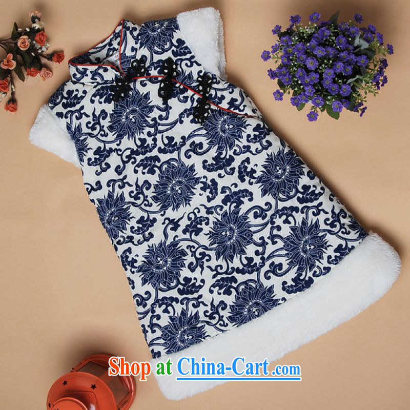And Jing Ge autumn and winter dresses new children's robes parka brigades