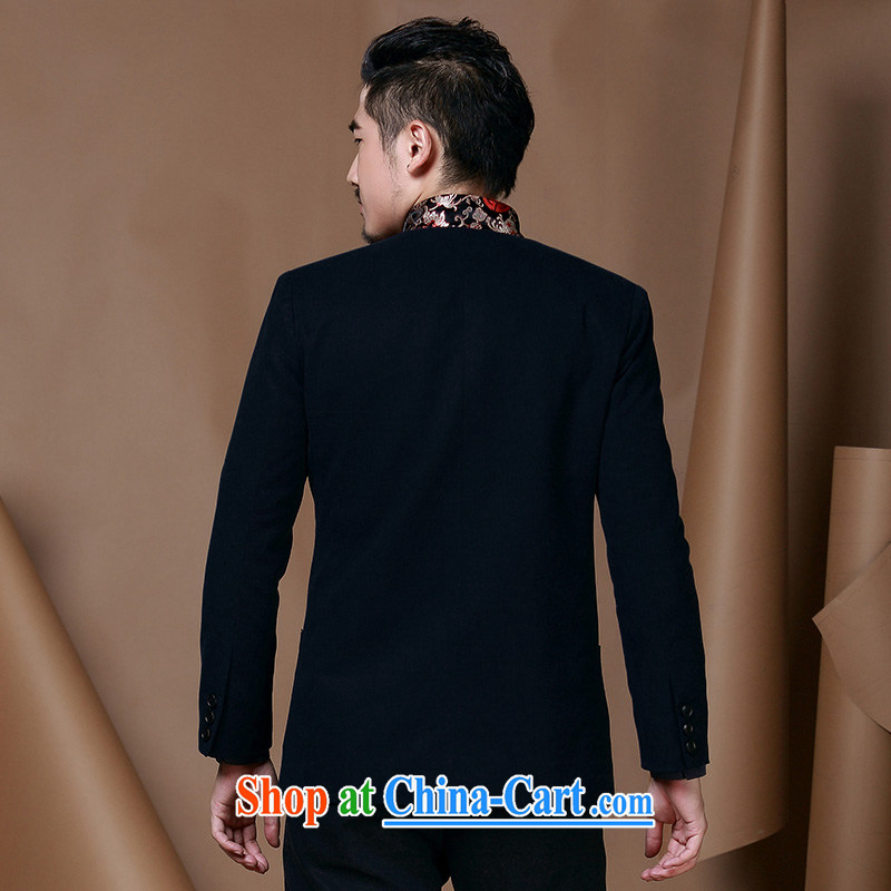 Riding a leopard, China wind men Tang jackets men and youth Chinese Han-T-shirt dress fall and winter new dress red XXXL, riding a Leopard (QIBAOLANG), online shopping