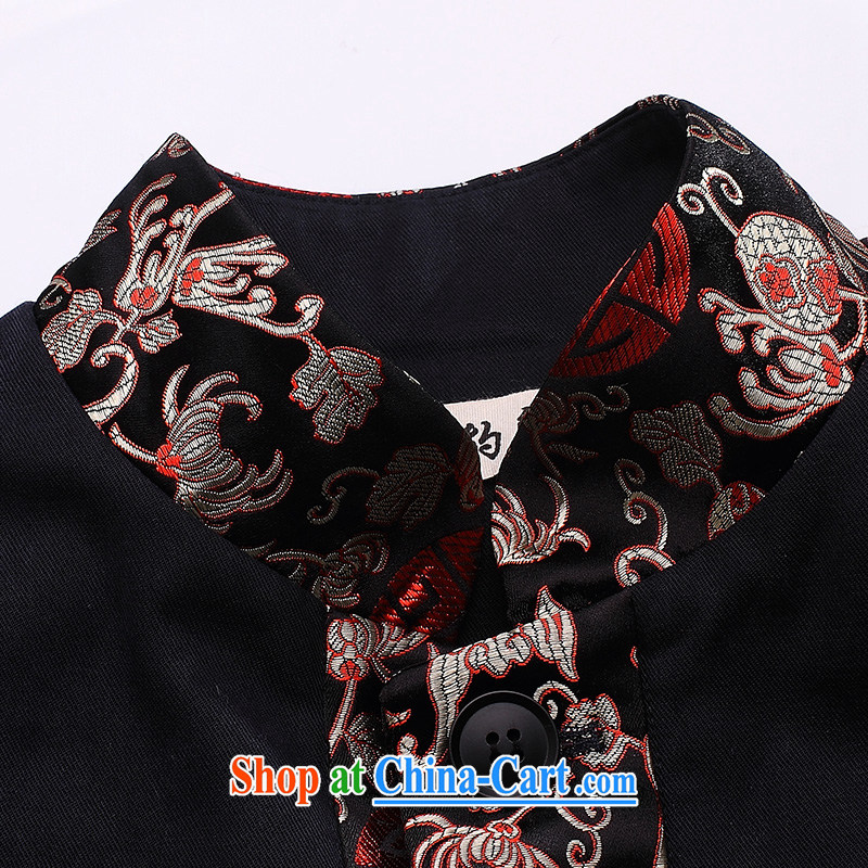 Riding a leopard, China wind men Tang jackets men and youth Chinese Han-T-shirt dress fall and winter new dress red XXXL, riding a Leopard (QIBAOLANG), online shopping
