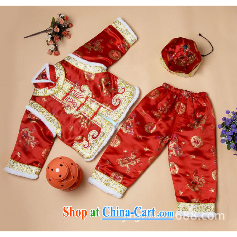 Shanghai, optimize purchase fall and winter Tang on new children's Chinese parka brigades