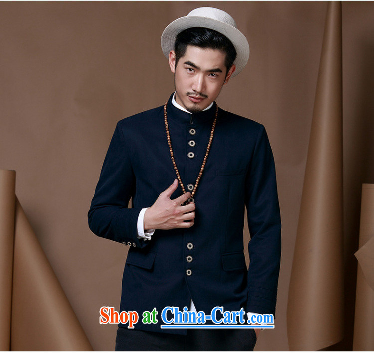 Riding a leopard jacket, men's autumn and winter new smock Chinese, for men's leisure Chinese Chinese clothing dark blue XXXL pictures, price, brand platters! Elections are good character, the national distribution, so why buy now enjoy more preferential! Health