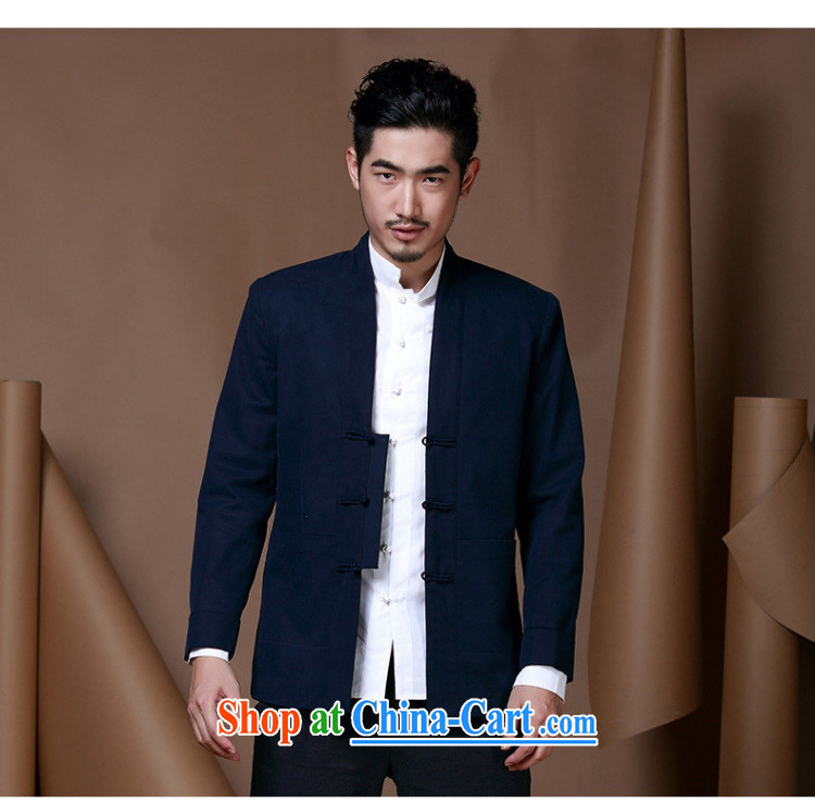 China, Chinese national costumes men and Chinese cynosure serving men's autumn and winter coat young men improved, served the lint-free cloth edition (dark blue) XXXL pictures, price, brand platters! Elections are good character, the national distribution, so why buy now enjoy more preferential! Health
