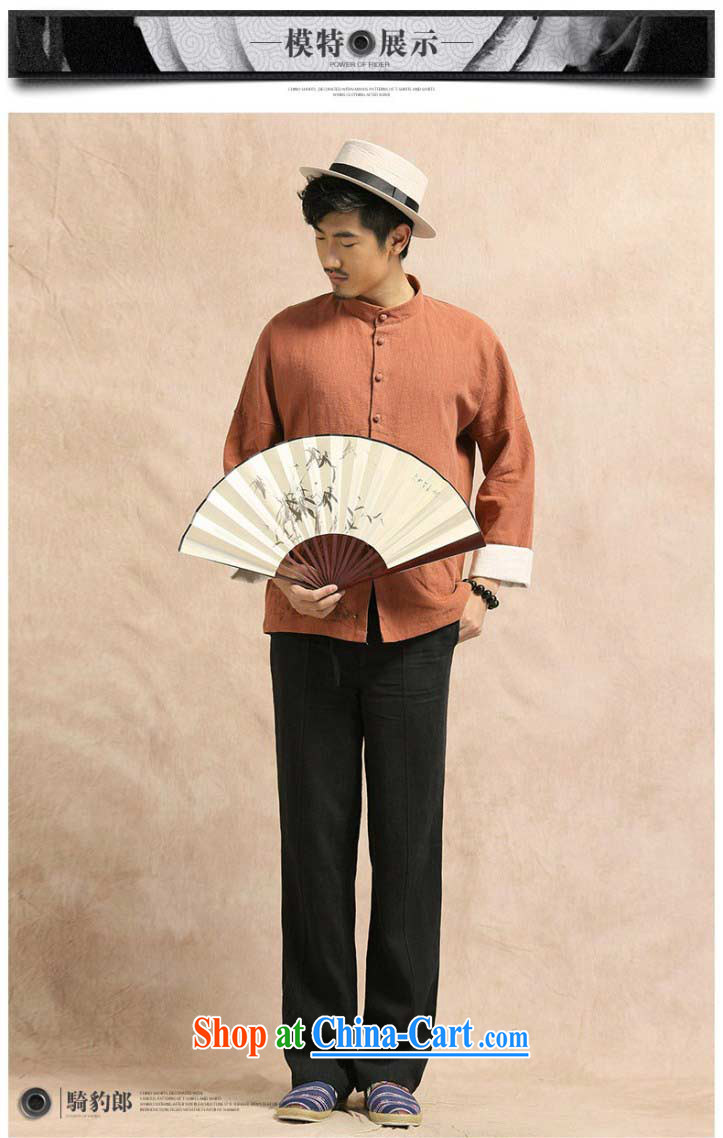 China wind Tang with long-sleeved linen shirt jacket men's leisure Chinese Han-yau Ma tei cotton hand-painted T-shirt smock light card its XXXL pictures, price, brand platters! Elections are good character, the national distribution, so why buy now enjoy more preferential! Health