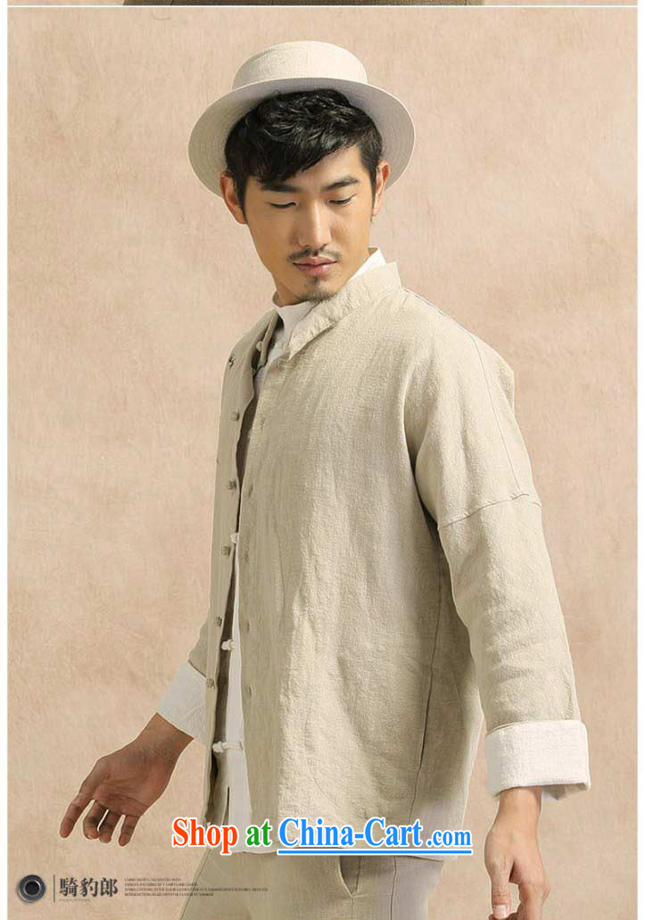 China wind Tang with long-sleeved linen shirt jacket men's leisure Chinese Han-yau Ma tei cotton hand-painted T-shirt smock light card its XXXL pictures, price, brand platters! Elections are good character, the national distribution, so why buy now enjoy more preferential! Health