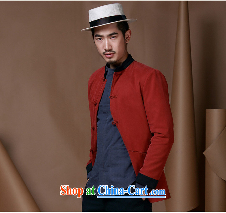China wind men Chinese men's jackets men's autumn and winter, Chinese, for long-sleeved improved Han-smock and deep red XXXL pictures, price, brand platters! Elections are good character, the national distribution, so why buy now enjoy more preferential! Health