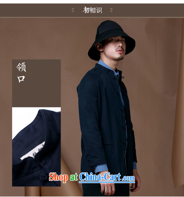 Generalissimo young men, for casual jacket new long-sleeved-tie Chinese men's China wind cotton the Tang with dark blue XXXL pictures, price, brand platters! Elections are good character, the national distribution, so why buy now enjoy more preferential! Health