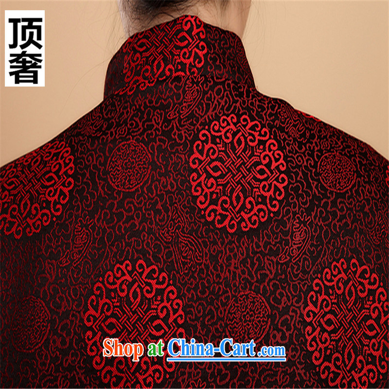 Top luxury Chinese men's jackets and cotton waffle business and leisure China wind-tie red, T-shirts for couples with Chinese cotton clothing, macrame cotton suit Chinese men, women, 2 XL, top luxury, shopping on the Internet
