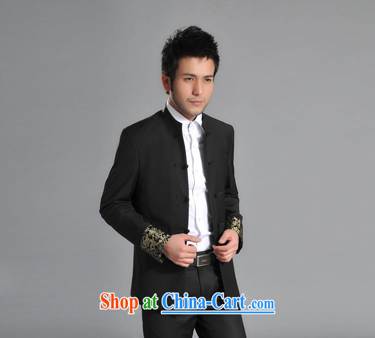 Tsing Yu Sau San male Chinese clothing Chinese dragon tattoos wristband men, cultivating a neck jacket students replace JY 1621 black Chinese shirt XXXL pictures, price, brand platters! Elections are good character, the national distribution, so why buy now enjoy more preferential! Health