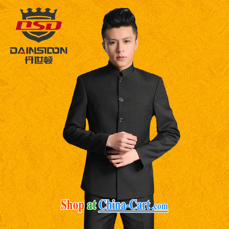 Bin Laden's _DAINSIDON_ autumn and winter men's Chinese and smock for stylish ethnic Chinese Chinese student and youth with the bridegroom marriage suits black smock L